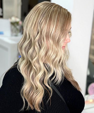 Blonde hair at Tiffany Frances Hairdressers in Gravesend